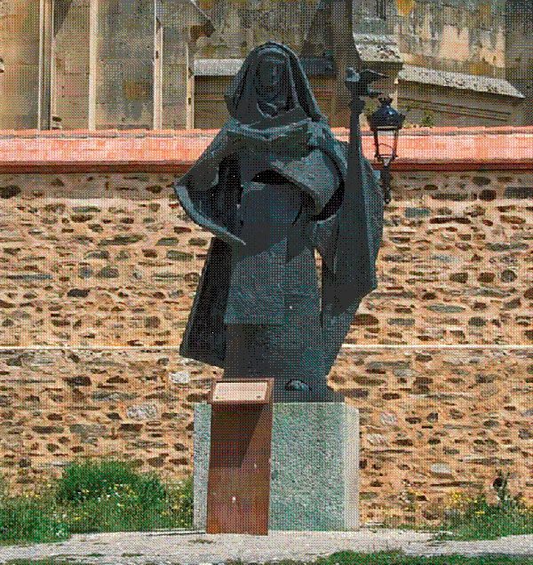 Santa Teresa escritora en Carmelitas Descalzas, Alba de Tormes
