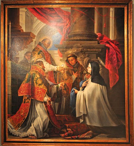 Comunión de Santa Teresa en Carmelitas Descalzas, Alba de Tormes