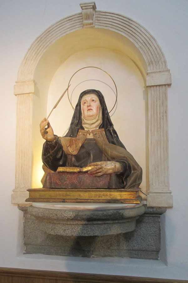 Santa Teresa escritora en Carmelitas Descalzas, Alba de Tormes