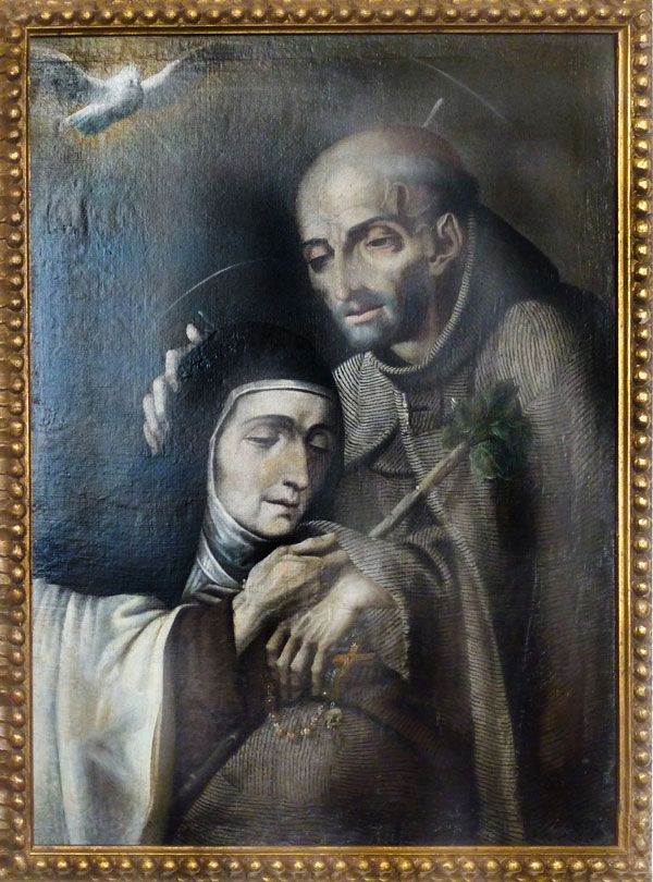Santos Pedro de Alcántara y Teresa de Ávila en Carmelitas Descalzas, Alba de Tormes