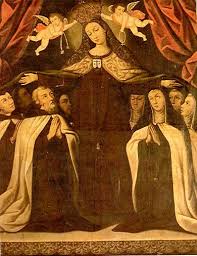 Protección de la Virgen del Carmen a Santa Teresa en Carmelitas Descalzas, Alba de Tormes