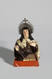 Busto tallado de la Santa Madre Doctora de la Iglesia en Carmelitas Descalzas, Alba de Tormes