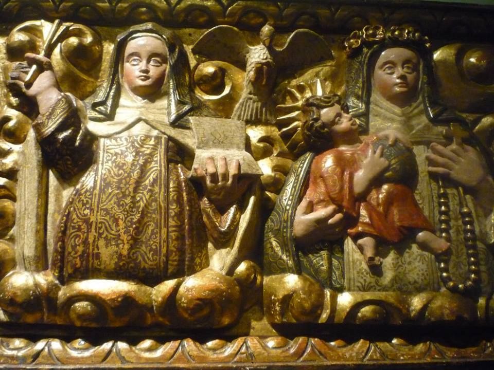 Santa Teresa de Jesús y Santa Rosa de Lima en Carmelitas Descalzas, Sepulcro de Santa Teresa de Jesús