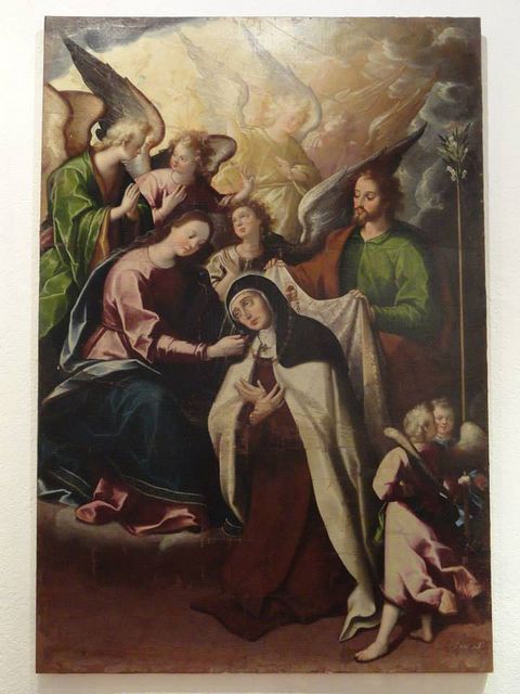 La Visión del Manto y del Collar de Santa Teresa de Jesús en Carmelitas Descalzas, Alba de Tormes
