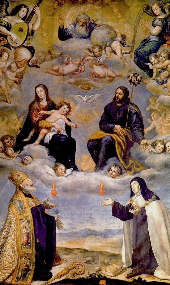 San Agustín de Hipona y Santa Teresa de Jesús